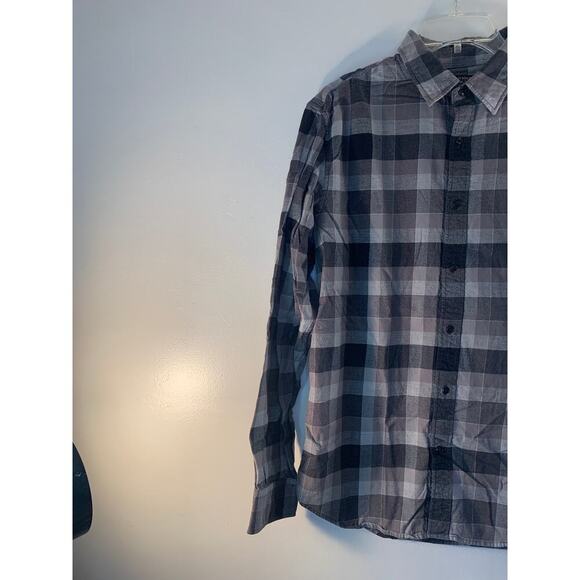 BANANA REPUBLIC Men's Casual Checked Button Down Flannel Shirt / Size: Large - Picture 4 of 6